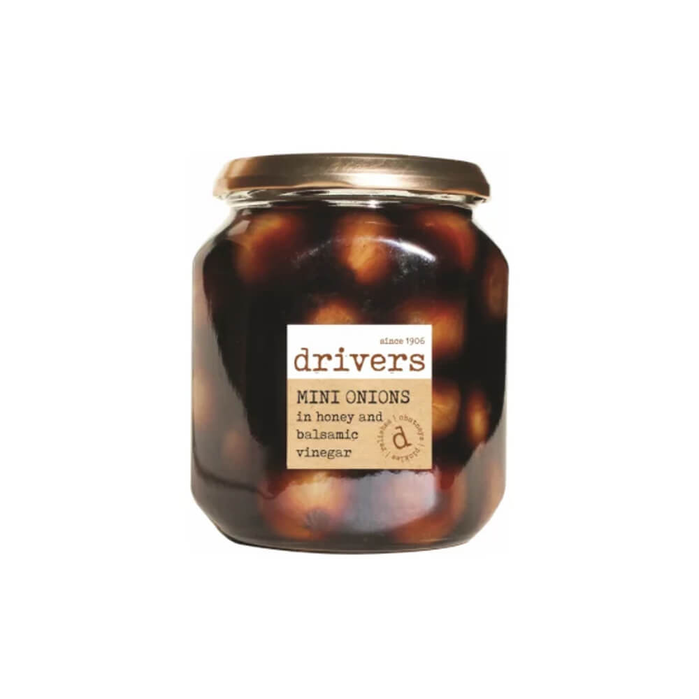 Drivers Deli Mini Onions In Honey & Balsamic 550g